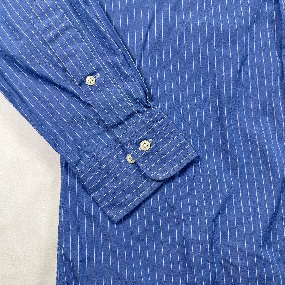Polo Ralph Lauren Men's 15.5 32/33 L/S Button Down Shirt Curham Classic Fit Blue